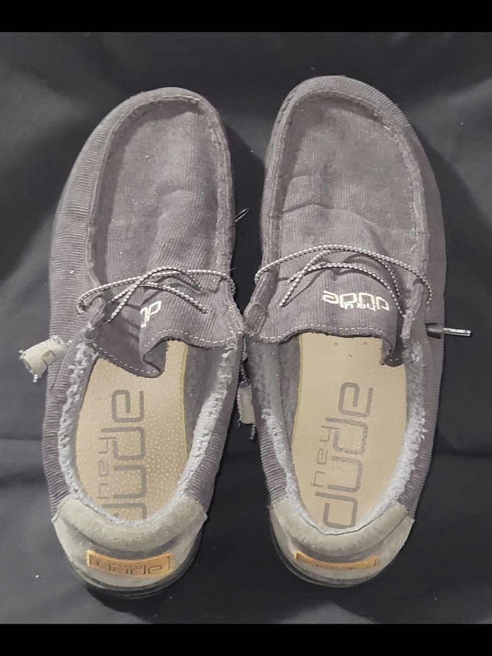 Hey Dude Wally Men’s Charcoal Gray Slip-On Loafers